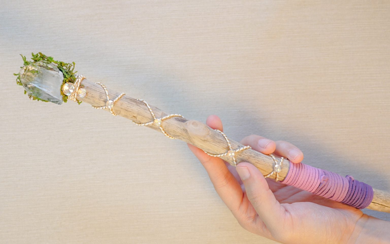 Quartz Crystal Wand, How to make a Medicine Wand The DIY MYSTIC